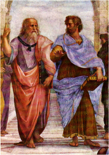 RAFFAELLO Santi
(b. 1483, Urbino, d. 1520, Roma)

The School of Athens: Plato and Aristotle
1509-10
Fresco, 770 cm wide
Stanza della Segnatura, Palazzi Vaticani, Rome






*** Keywords: *************

Author: RAFFAELLO Santi
Title: The School of Athens: 